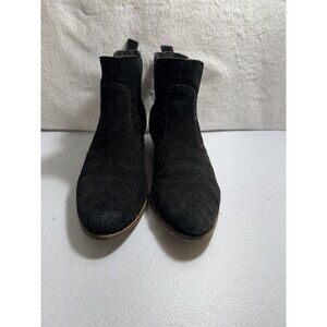 GAP Black Suede Chelsea Ankle Boots Women's Size 8